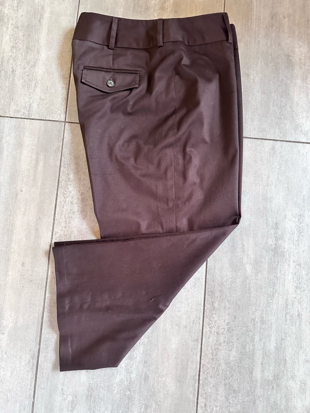 Style & Co. Women's Brown Cotton Capris with Button Flap Pocket